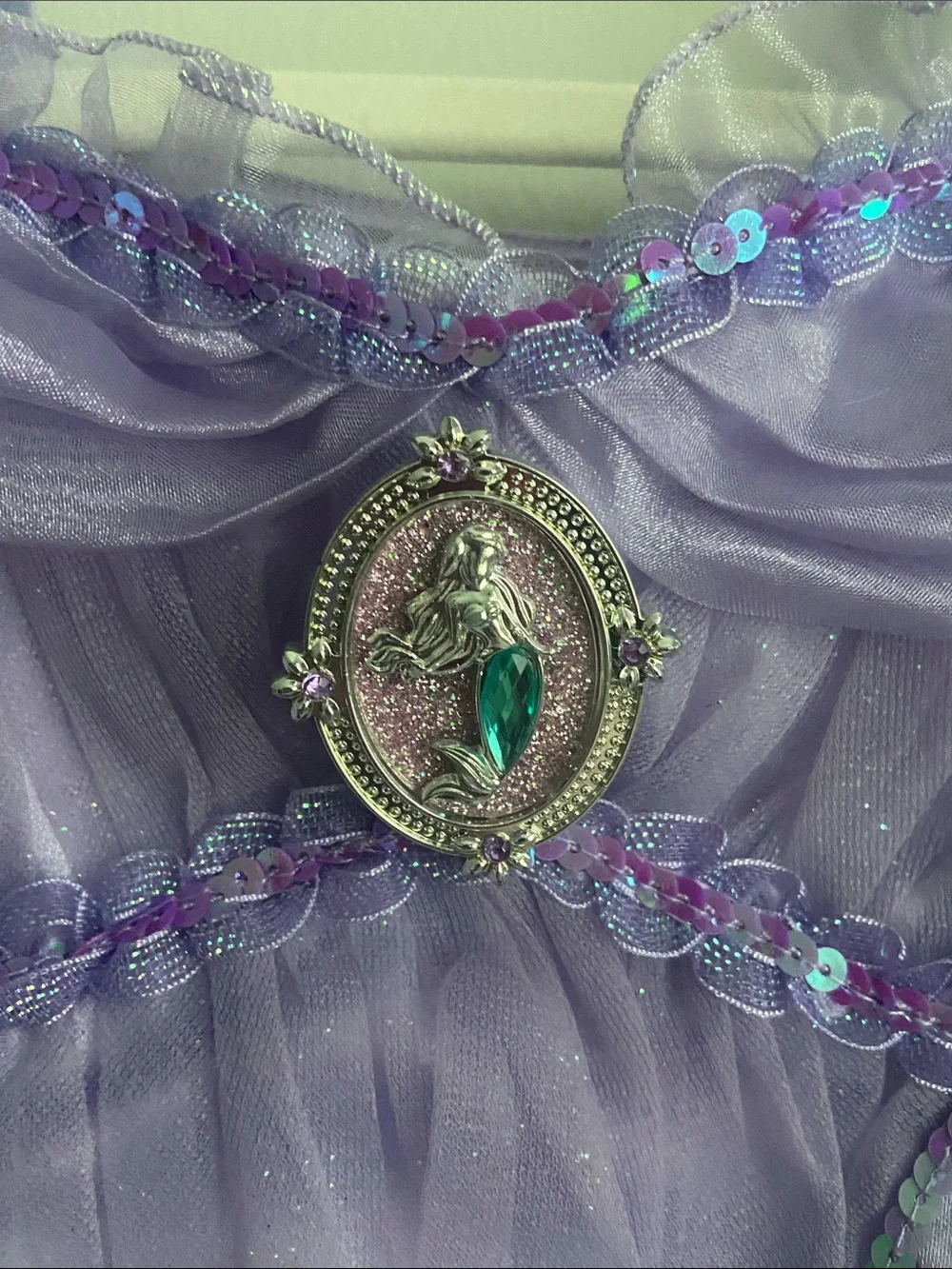 Disney Store Ariel Little Mermaid Princess Costume Dress size 4 girls